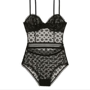 Victoria's Secret black lace body suit